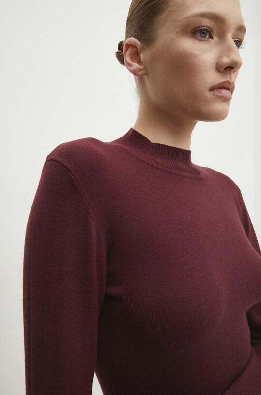 Answear Lab pulover de cașmir wf2407.2.FKK burgundia