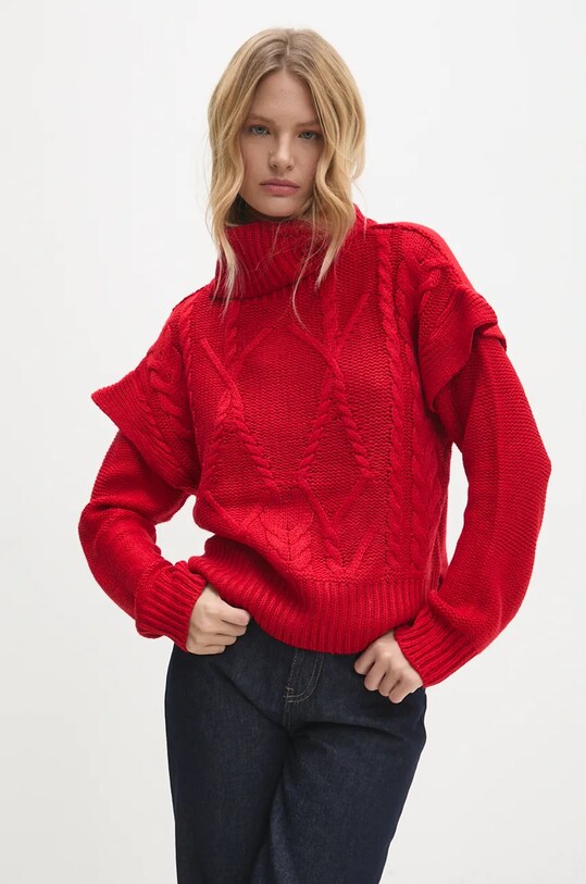 Answear.LAB sweter pozostałe czerwony LK.230CINDYA.ums