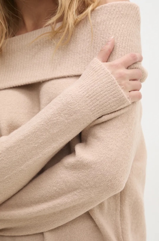 Answear Lab pulover bej LK.248EVERLYNB.ums