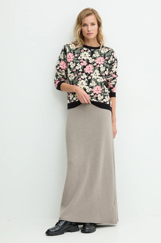 Answear.LAB sweter LK.248FLOWER.ums multicolor WZ24