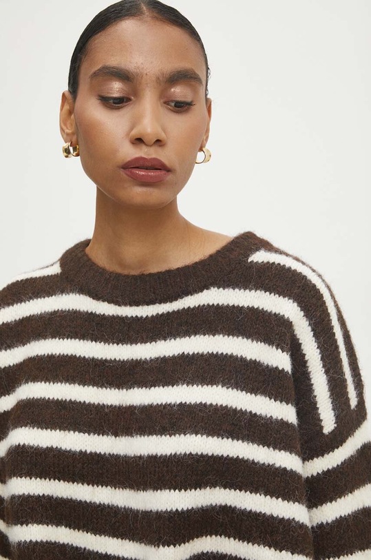 Answear.LAB sweter z wełną WF5224.ums brązowy