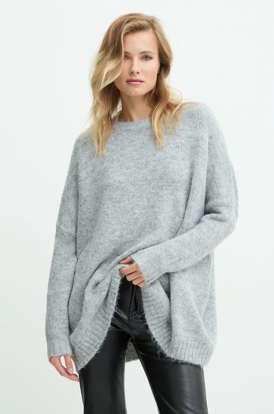 Answear.LAB sweter z wełną pozostałe szary SP4204.ums