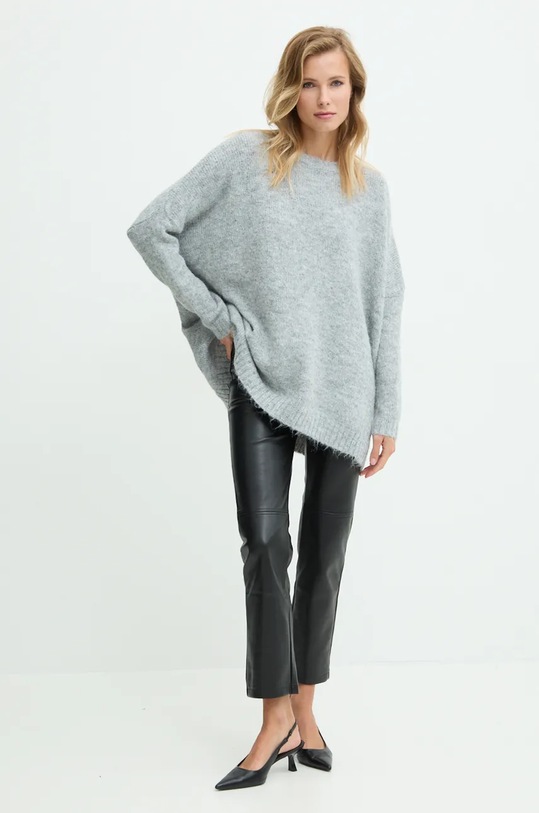 Answear.LAB sweter z wełną SP4204.ums szary WZ24