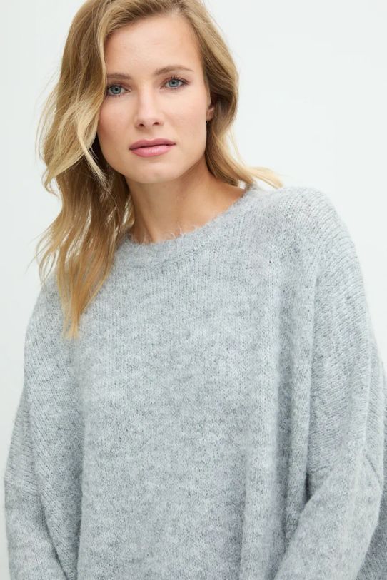 Answear Lab sweter z wełną szary SP4204.ums