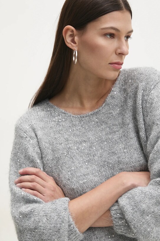 Свитер с шерстью Answear.LAB серый CC2404.UMS