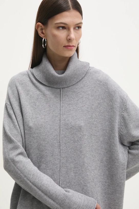 Answear Lab sweter pozostałe szary NL246518.ums