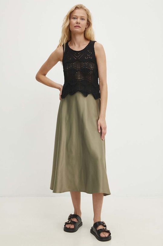 Answear Lab vestă din bumbac 3646.TJS negru WZ24