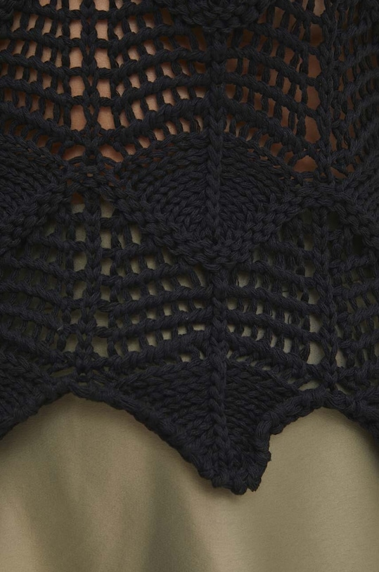 Answear Lab vestă din bumbac 3646.TJS negru