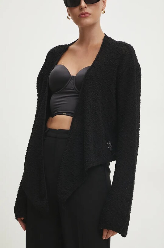 Answear.LAB kardigan czarny sng5.swd029.tjs