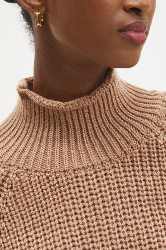 Answear.LAB sweter 21506.tms brązowy