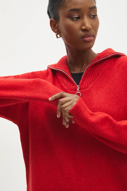 Answear Lab pulover de lana subtiri rosu 21745.tms