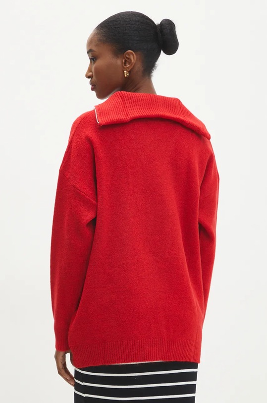 Îmbrăcăminte Answear Lab pulover de lana 21745.tms rosu