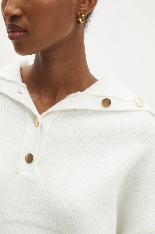 Answear.LAB sweter z wełną 22733.tms beżowy