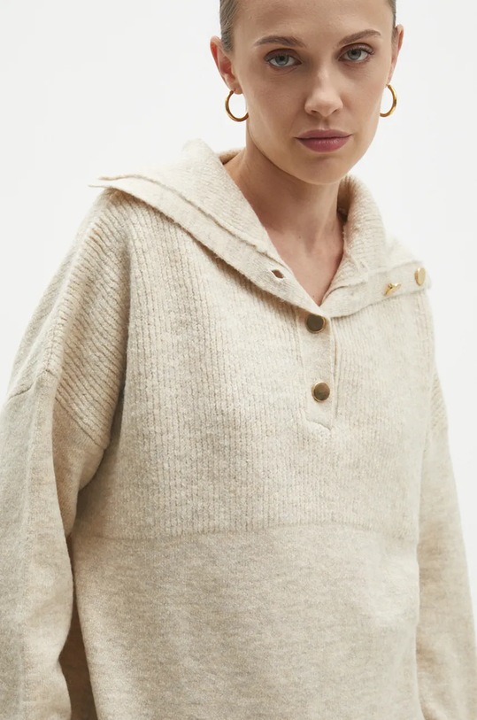 Свитер с шерстью Answear.LAB бежевый 22733.tms