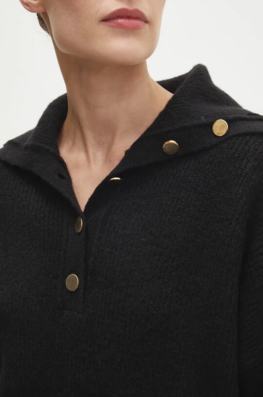 Answear.LAB sweter z wełną 22733.tms czarny