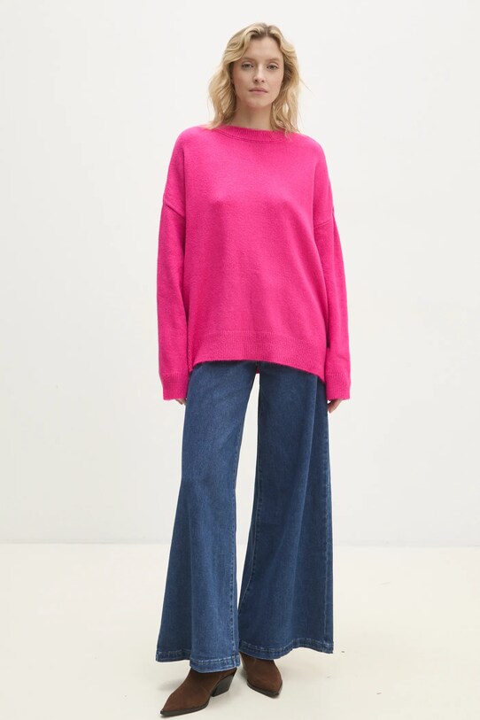 Answear Lab sweter pozostałe różowy 3262.tos