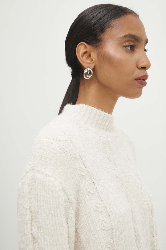 Answear.LAB sweter z wełną 2220.fos beżowy