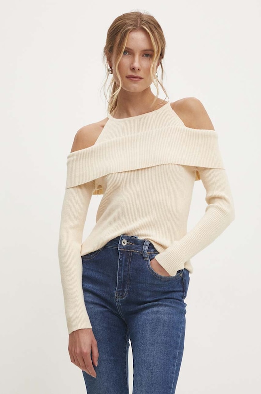 Pulover Answear.LAB bež C6661.hos