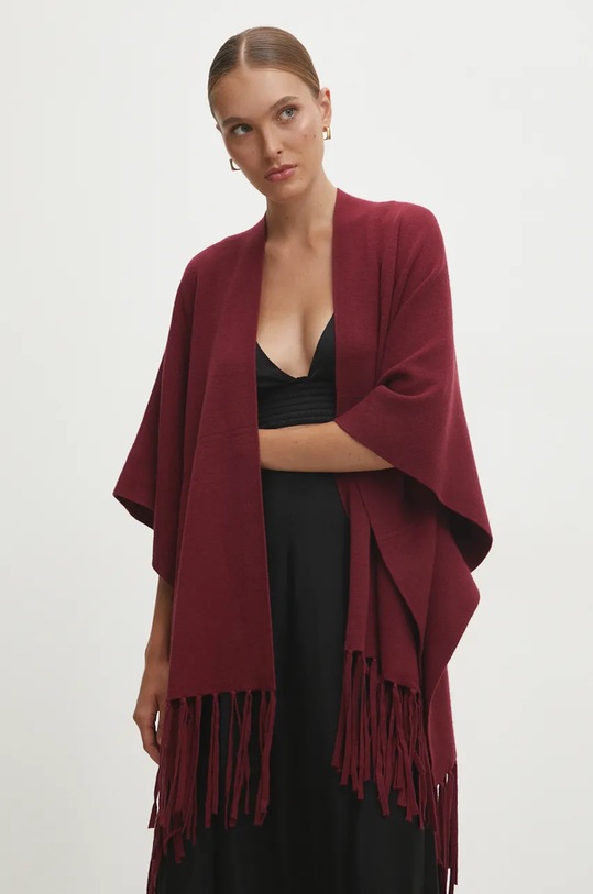 Oblečení Pončo Answear.LAB M1796.HLK burgundské