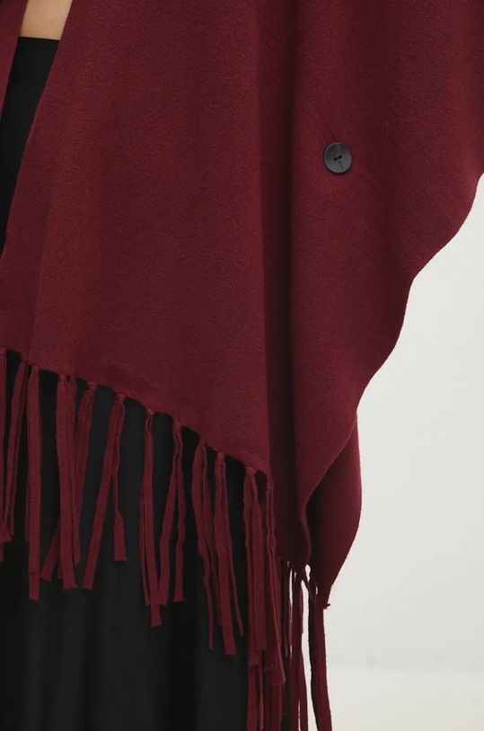 Pončo Answear.LAB M1796.HLK burgundské