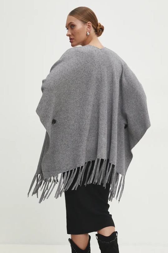 Îmbrăcăminte Answear Lab poncho M1796.HLK gri