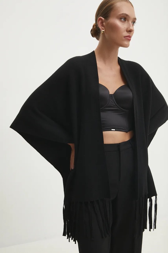 Answear Lab poncho czarny M1796.HLK