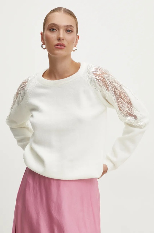Answear Lab pulover grosime medie alb CE24048.HLK