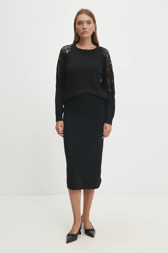 Πουλόβερ Answear.LAB CE24048.HLK μαύρο WZ24