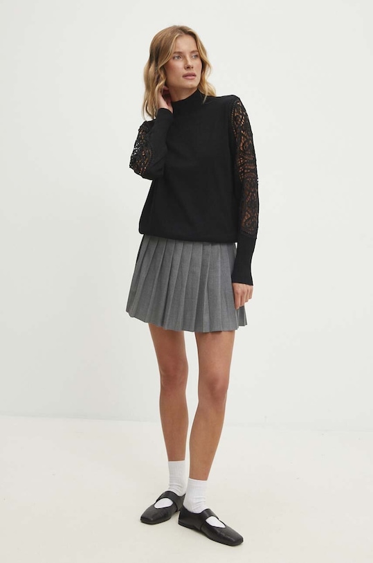 Answear Lab pulover CE24006.HLK negru WZ24