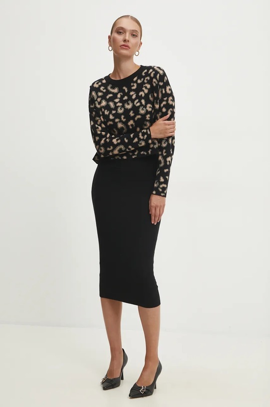 Answear Lab komplet wzorzyste brązowy P9872.HLK