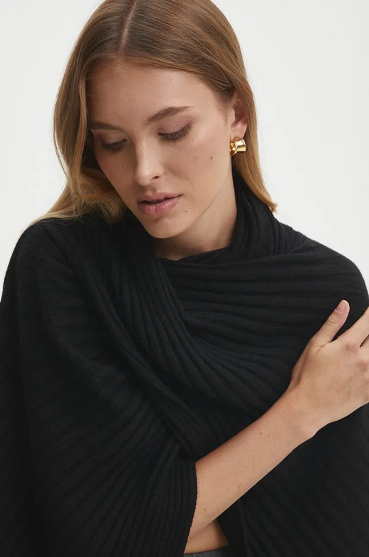 Πόντσο Answear.LAB μαύρο 8933.hms