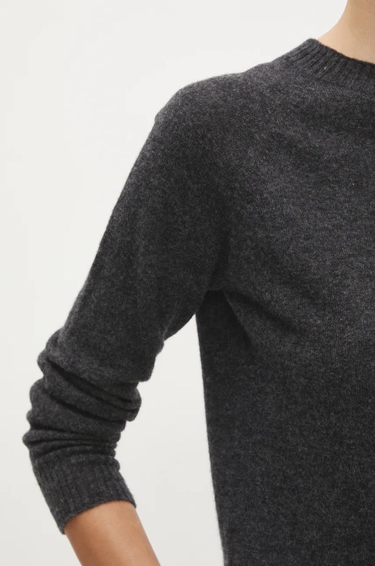 Шерстяной свитер с кашемиром Answear.LAB 123.fos чёрный