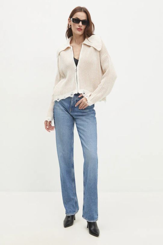 Svetr s příměsí vlny Answear.LAB 231106.tos béžová WZ24