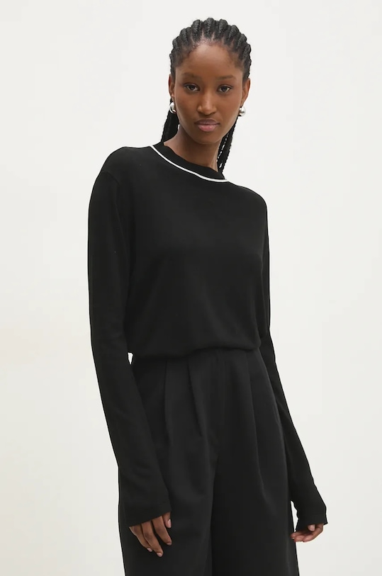 Answear.LAB sweter pozostałe czarny 241087.tos