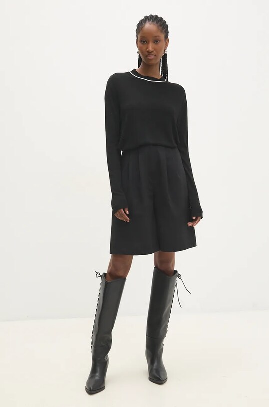 Answear.LAB sweter 241087.tos czarny WZ24