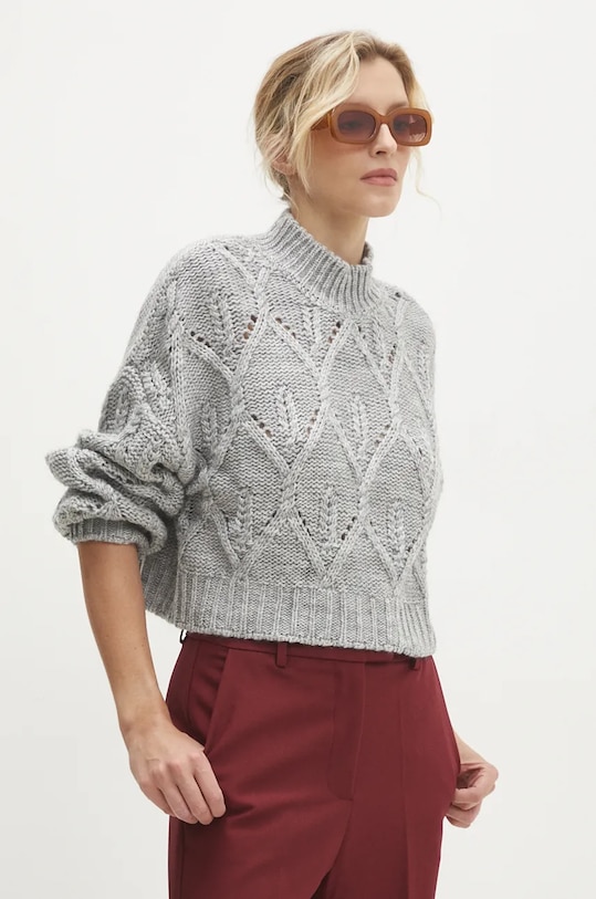 Answear.LAB sweter pozostałe szary 3602.tlk