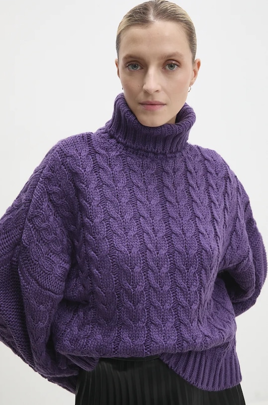 Svetr Answear.LAB směs burgundské 3598.tlk