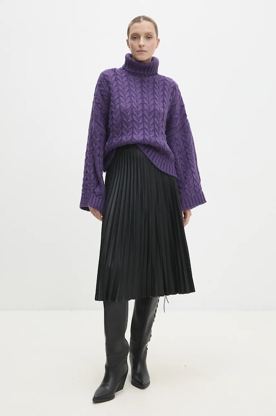 Svetr Answear.LAB 3598.tlk burgundské WZ24