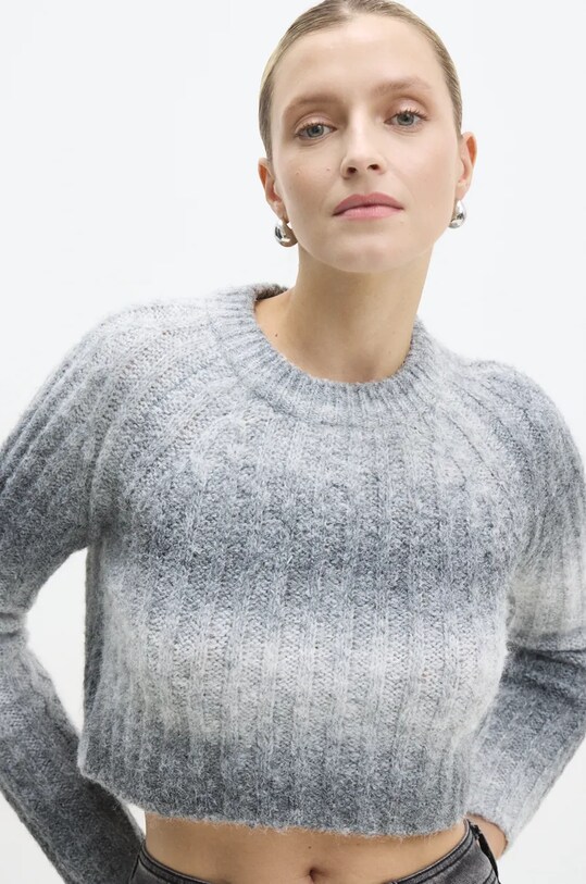 Answear Lab pulover subtiri gri 50258.IKK