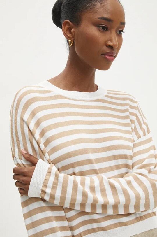 Answear.LAB pulóver mintás bézs 1311.IKK