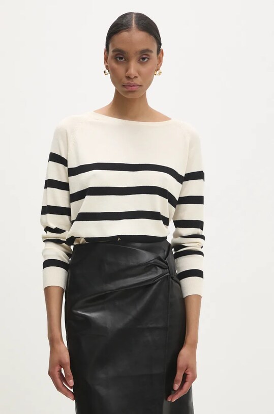 Answear Lab sweter mbo13553.ims beżowy