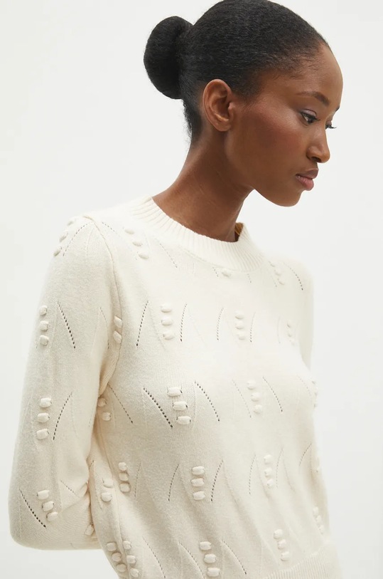 Answear Lab pulover subtiri bej 8139.IKK