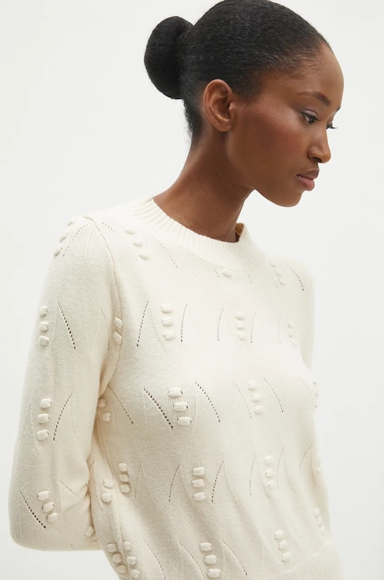 Answear Lab pulover subtiri bej 8139.IKK