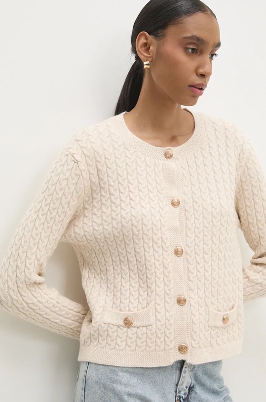 Answear Lab cardigan uni bej m8560.FKK