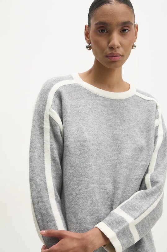 Светр з домішкою вовни Answear.LAB з додаванням вовни сірий m721.FKK