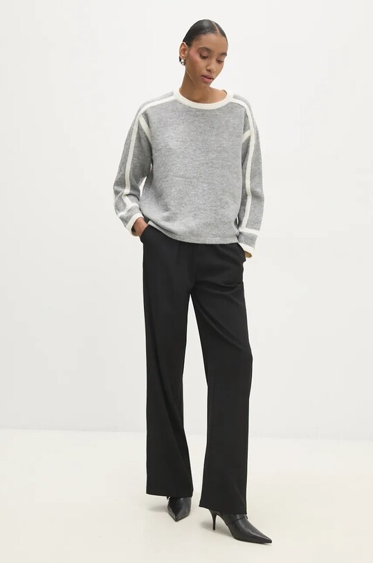 Светр з домішкою вовни Answear.LAB m721.FKK сірий WZ24