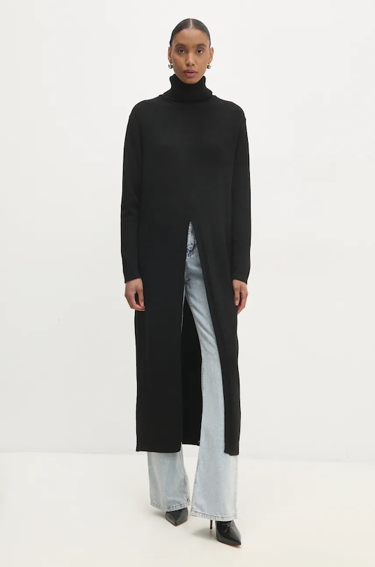 Answear Lab pulover grosime medie negru M8556.FKK