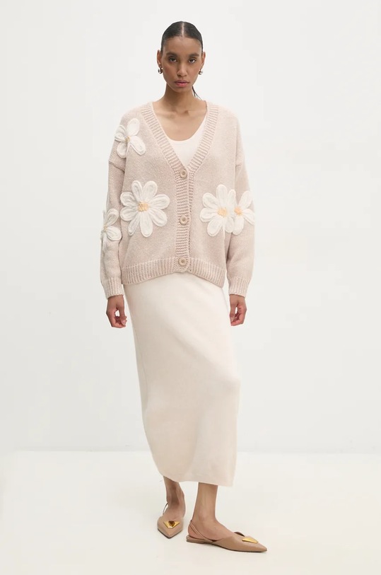 Answear Lab cardigan de lana 2380.2091.flk bej WZ24