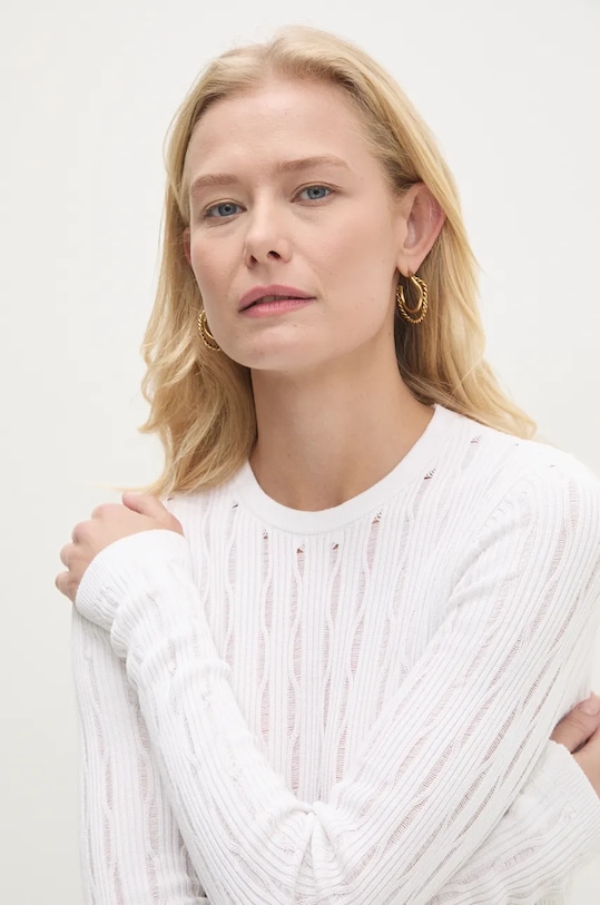 Answear.LAB sweter biały 241076.tos