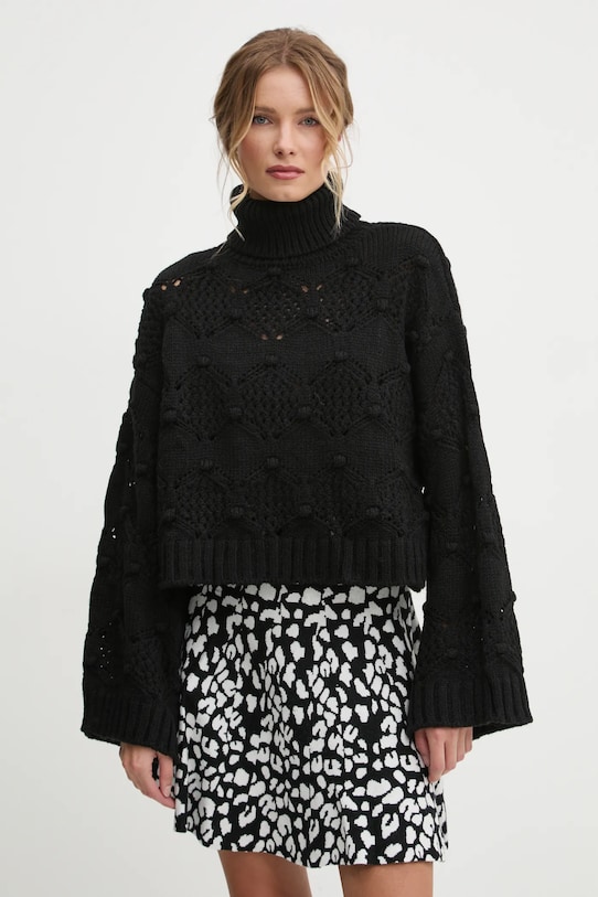 Answear Lab pulover groase negru 3580.tos